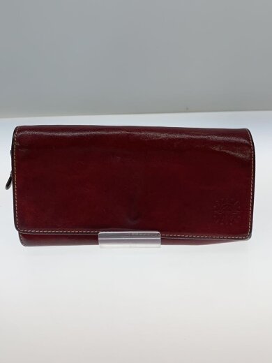 商品画像：長財布/レザー/RED/無地/レディース// 1