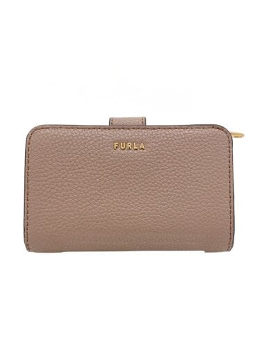 商品画像：2つ折り財布/レザー/BEG/レディース 1