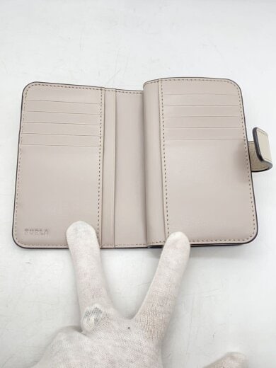 商品画像：2つ折り財布/レザー/GRY/レディース 4