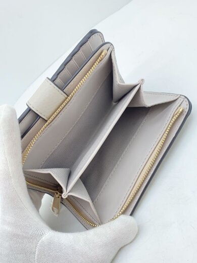 商品画像：2つ折り財布/レザー/GRY/レディース 5