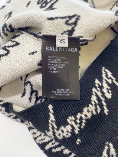商品画像：ニット・セーター(厚手)/XS/ウール/BLK/625984/裏側シミあり 4