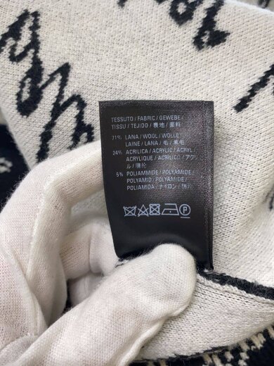 商品画像：ニット・セーター(厚手)/XS/ウール/BLK/625984/裏側シミあり 5
