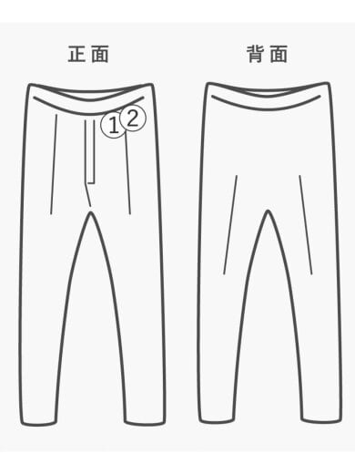 商品画像：スラックスパンツ/3/ウール/BLK/MT5103-0204A// 9