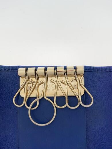画像：GUCCIキーケース_グッチシマ/フェイクレザー/BLU/メンズ5