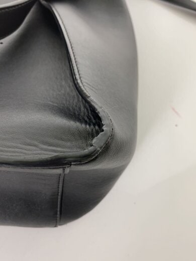 商品画像：トートバッグ/フェイクレザー/BLK/無地/W8542/ポーチ欠品 7