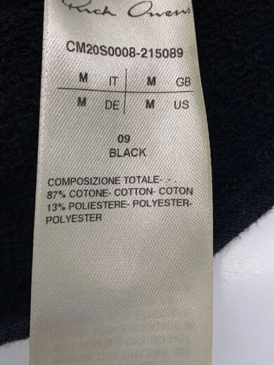 商品画像：logo embroidered sweatshirt /M/コットン/BLK/CM20S0008-215089 4