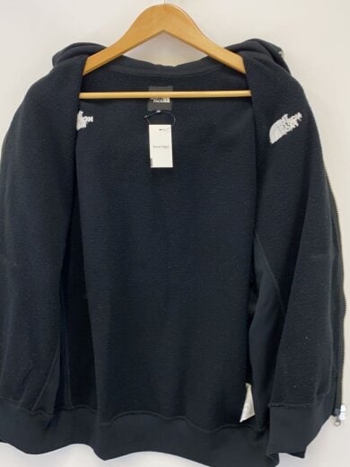 商品画像：SQUARE LOGO ZIP HOODIE_スクエア ロゴ フルジップ フーディ/M/ポリエステル/BLK/// 3