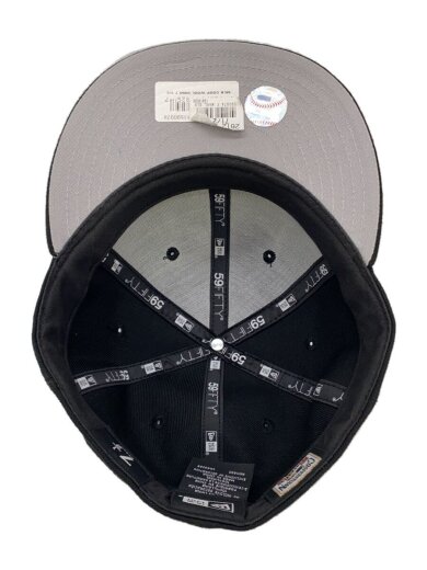 画像：NEW ERAキャップ/7 1/2/ウール/BLK/メンズ4