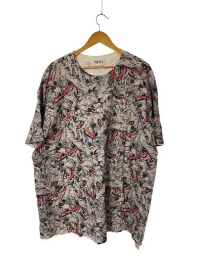 商品画像：Tシャツ/FREE/コットン/GRY/総柄/kl-197 1