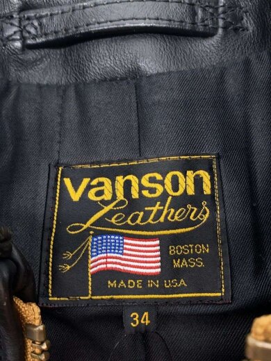 商品画像：シングルライダースジャケット/34/レザー/BLK 3