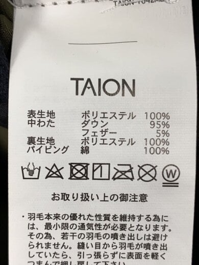 商品画像：キルティングジャケット/L/ナイロン/BLK/TAION-101ZML-1 5