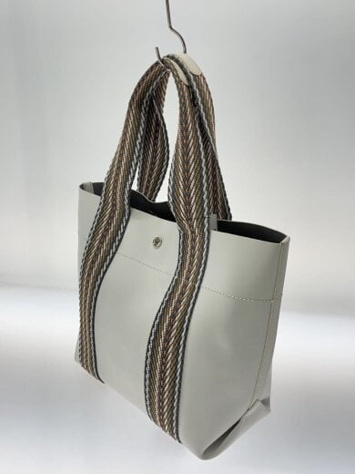 商品画像：トートバッグ/レザー/WHT/無地 2