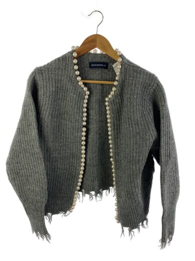 商品画像：カーディガン(厚手)/S/ウール/GRY/MB224-8012 1