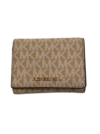 商品画像：3つ折り財布/--/BEG/総柄/レディース/AV-2303 1