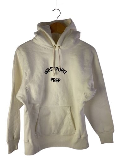 商品画像：パーカー/M/コットン/WHT/シミあり 1