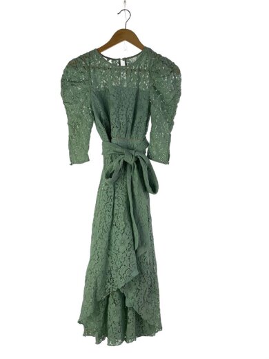 商品画像：長袖ワンピース/S/ナイロン/GRN/無地/HER1904012 1