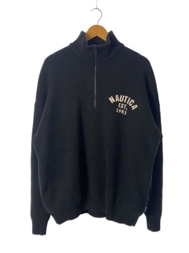 商品画像：ニット・セーター(厚手)/XL/アクリル/BLK/233-1353 1