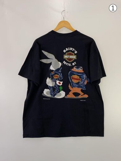 商品画像：Tシャツ/XL/コットン/BLK 2