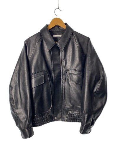 商品画像：レザージャケット・ブルゾン/S/フェイクレザー/BLK/WYjk1124 1