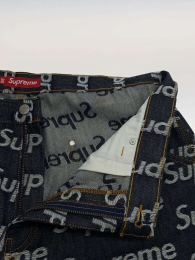 商品画像：25FW/Jacquard Logos Double Knee Denim Painter Jean// 3