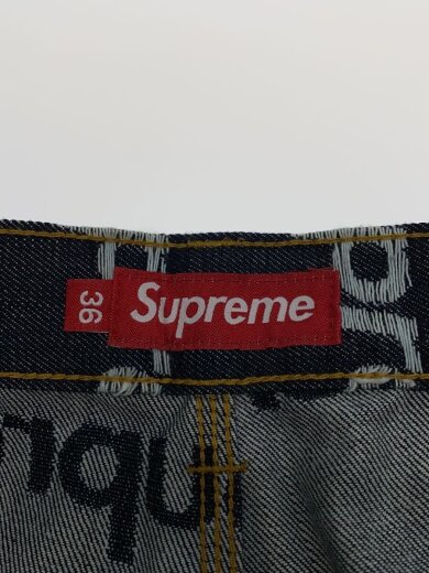 商品画像：25FW/Jacquard Logos Double Knee Denim Painter Jean// 4