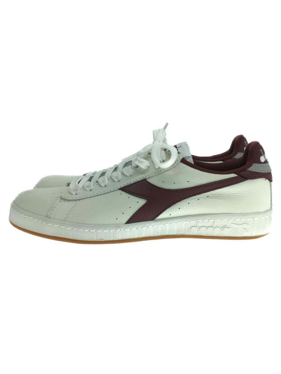 Diadora Game L Low 172526 C8571 - Scarpe Da Ginnastica Donna In Pelle Sintetica Bianca, Suola Gomma, Tacco Piatto - 6