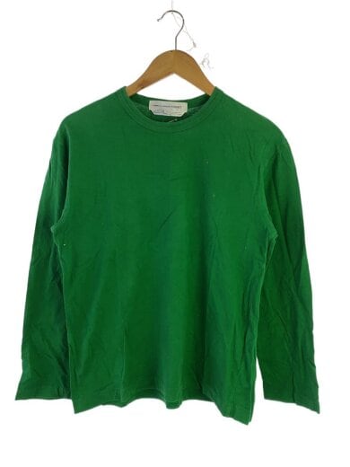 商品画像：長袖Tシャツ/S/コットン/GRN/無地 1