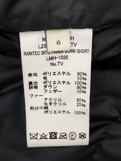 商品画像：ダウンジャケット/6/ポリエステル/BLK/L232HI1035COTV 4