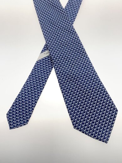商品画像：ネクタイ/シルク/NVY/総柄/メンズ 2