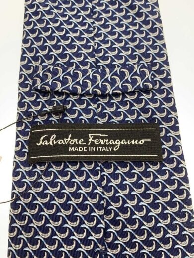 商品画像：ネクタイ/シルク/NVY/総柄/メンズ 3