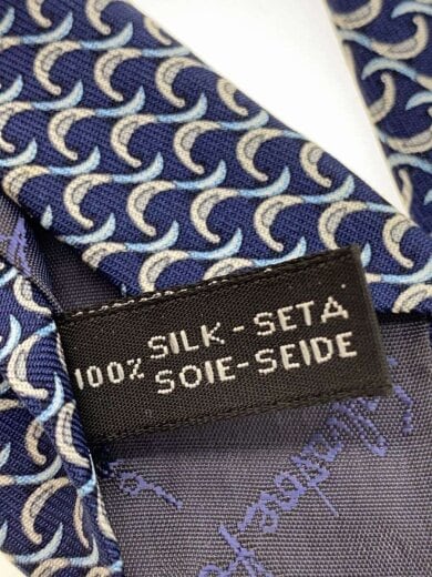 商品画像：ネクタイ/シルク/NVY/総柄/メンズ 4