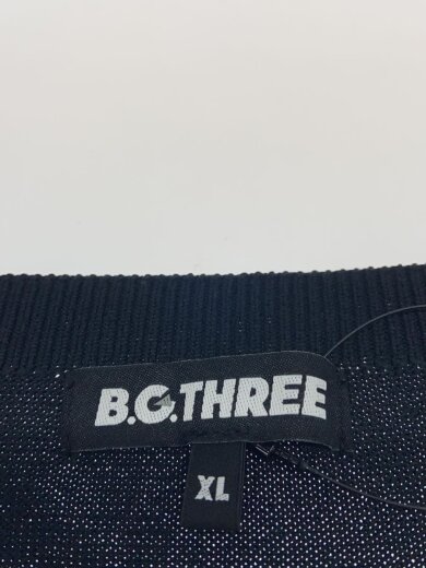 商品画像：ニット・セーター(薄手)/XL/ポリエステル/BLK/無地/84-15-0012-803// 3