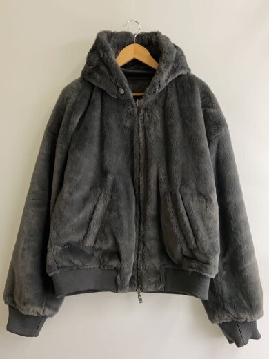 商品画像：リバーシブルフェイクレザーボンバージャケット/XL/ポリエステル/GRY/0993/401/801// 7