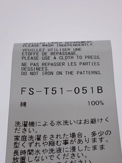 商品画像：Tシャツ/3/コットン/BLK/無地/FS-T51-051B/ブラック 4