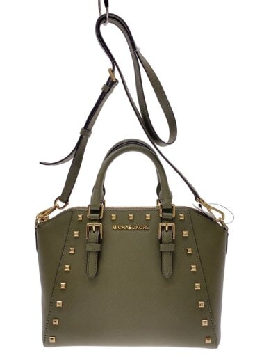 商品画像：トートバッグ/レザー/KHK/無地/DB-1803/カーキ 1