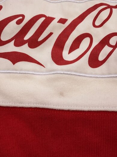商品画像：×Coca・Cola/ハーフジップスウェット/S/コットン/RED 6