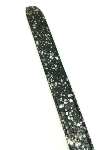 画像：Alexander McQueenアレキサンダーマックイーン/ベルト/レザー/ブラック/メンズ/パイソン柄4