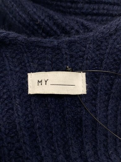 商品画像：カーディガン(厚手)/FREE/ウール/NVY/無地/163-61204 3