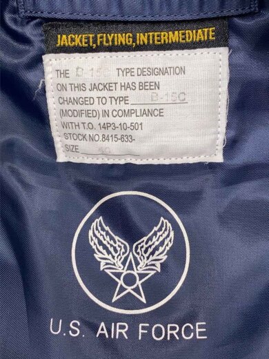 商品画像：ブルゾン/40/ナイロン/NVY/無地/8415-633 3