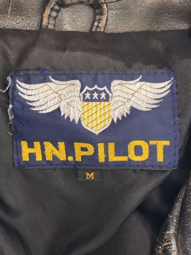 商品画像：レザージャケット・ブルゾン/M/牛革/BLK/HN.PILOT 3