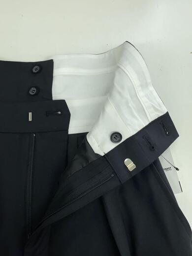 画像：その他ブランドMIESROHE/サステナウエストデザインマニッシュ/0/ウール/BLK/MWFP2340523