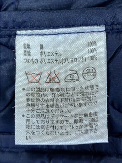 画像：WILDTHINGS×Mt Design 3776/ノーカラーキルティングジャケット/プリマロフト/M/コットン/NVY5