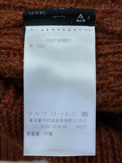 商品画像：クルーネックニット/XS/ウール/ORN 4