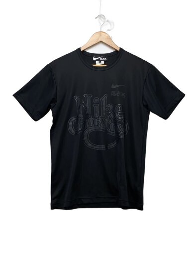 商品画像：×NIKE/前面プリント/Tシャツ/L/ポリエステル/BLK/1E-T101// 1