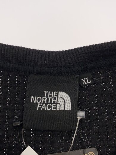 商品画像：ロングスリーブウォームワッフルクルー/XL/コットン/BLK 3