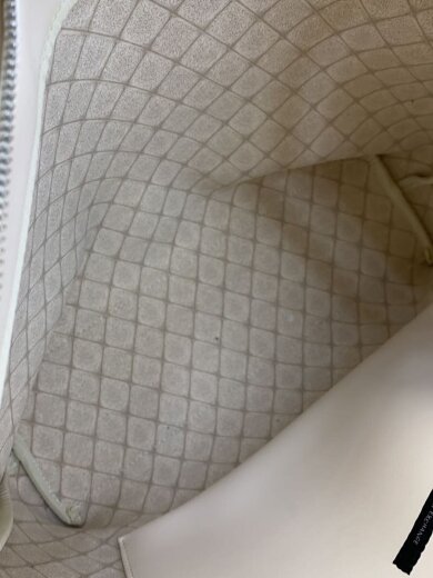 商品画像：トートバッグ/レザー/クリーム/無地/内側ホツレ有 6