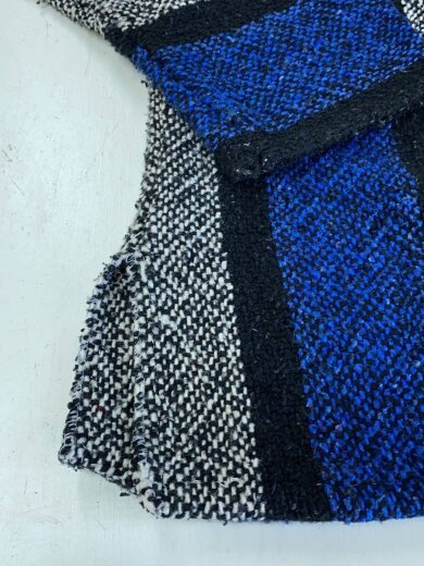 商品画像：メキシカンパーカー/ブルー×ブラック/BLU/ストライプ 5