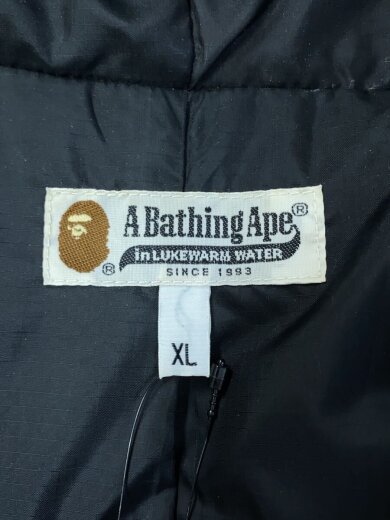 商品画像：シャークダウンジャケット/ワッペン/フードプリント/XL/ポリエステル/BLK/汚れ有 3