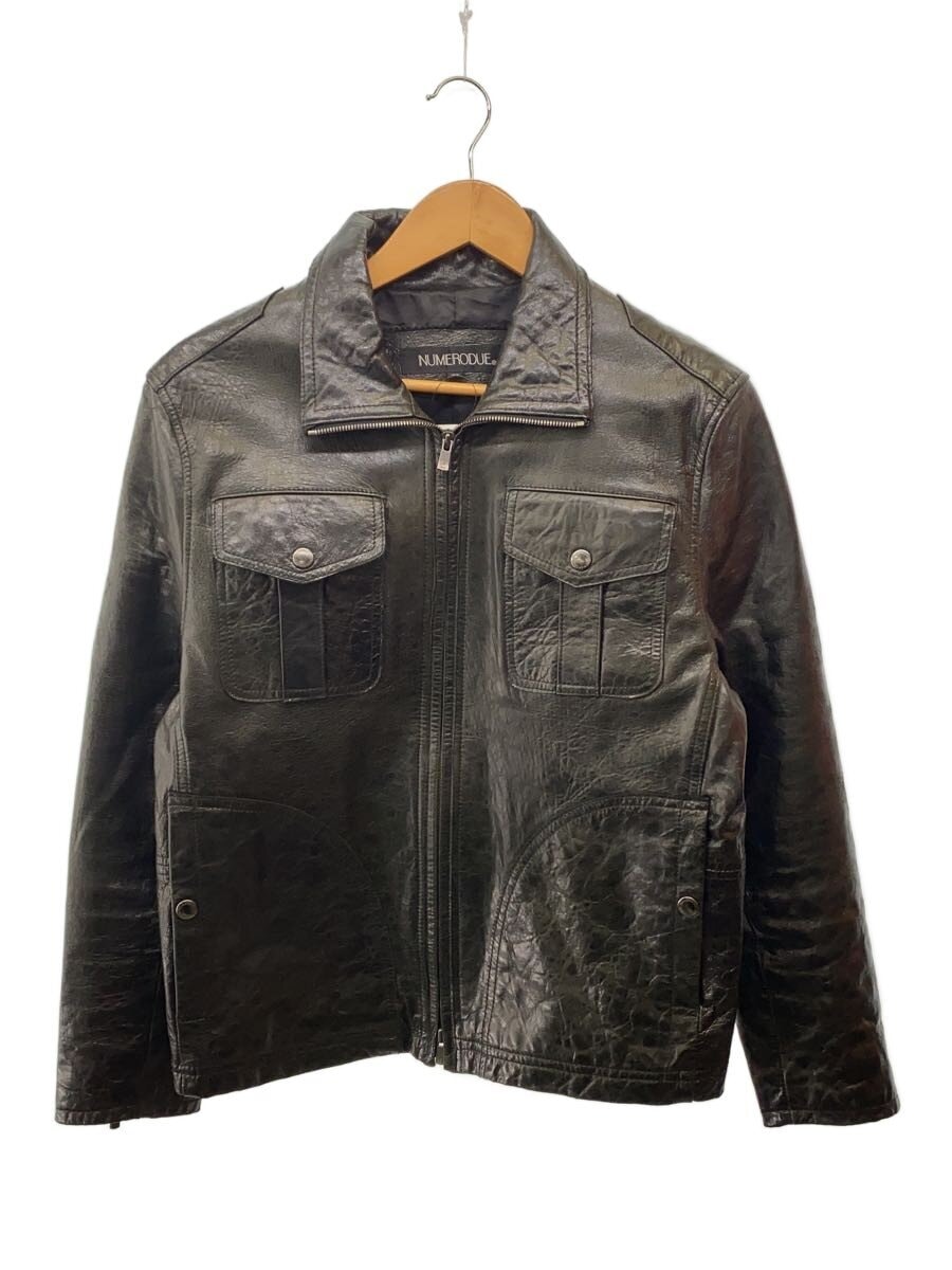 その他ブランド / numerodue/ジップアップレザージャケット/ダブルジップ/48/羊革/BLK