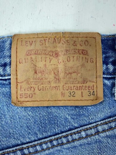 商品画像：00s/550/デニムパンツ/ボタン裏989/32/デニム/IDG/膝ダメージ有// 4